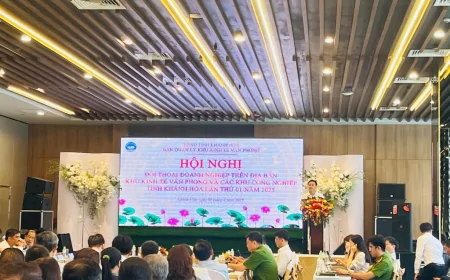 Hội nghị đối thoại doanh nghiệp lần 1 năm 2025 trên địa bàn Khu kinh tế Vân Phong và các Khu công nghiệp tỉnh Khánh Hòa