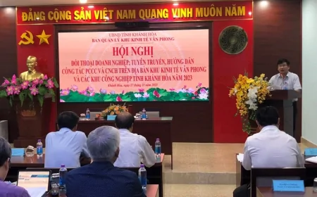 Hội nghị đối thoại doanh nghiệp; tuyên truyền, hướng dẫn công tác PCCC và CNCH trên địa bàn Khu kinh tế Vân Phong và các Khu công nghiệp tỉnh Khánh Hòa năm 2023.