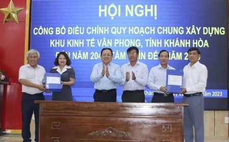 Hội Nghị Công Bố Điều Chỉnh Quy Hoạch Chung Xây Dựng Khu Kinh Tế Vân Phong Đến Năm 2040, Tầm Nhìn Đến Năm 2050