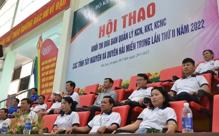 KHÍ THẾ HỘI THAO KHỐI BAN QUẢN LÝ KCN, KKT, KCNC CÁC TỈNH TÂY NGUYÊN VÀ DUYÊN HẢI MIỀN TRUNG NĂM 2022