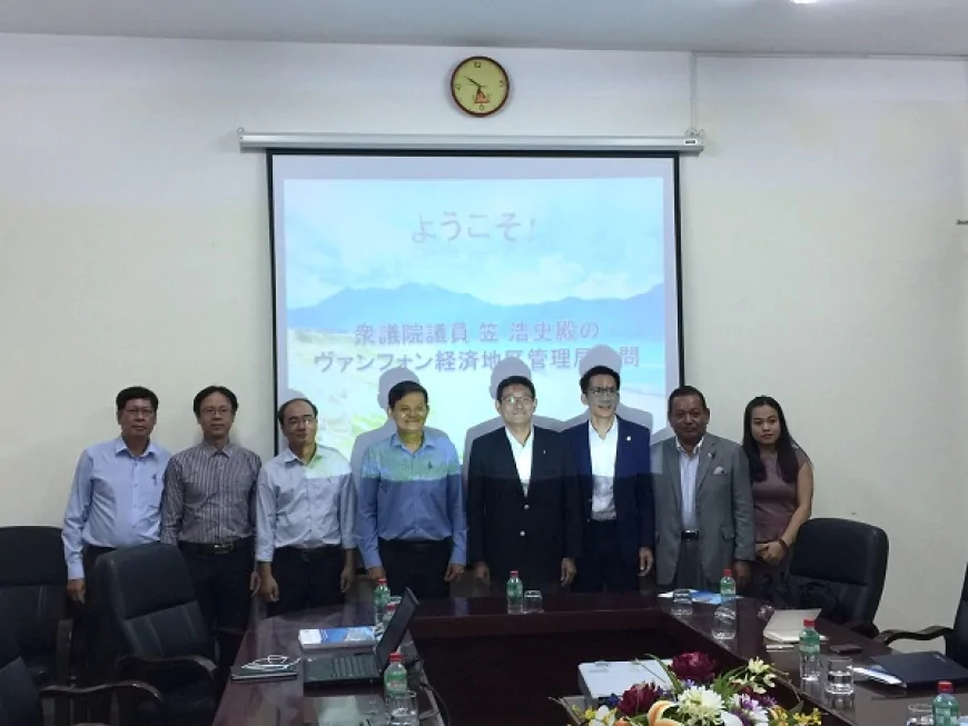 Hạ nghị sỹ Nhật Bản đến thăm và làm việc về Khu Kinh tế Vân Phong