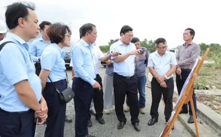BAN QUẢN LÝ KHU KINH TẾ VÀ KHU CÔNG NGHIỆP TỈNH KHÁNH HÒA TỔ CHỨC KIỂM TRA TIẾN ĐỘ THỰC HIỆN 03 DỰ ÁN KHU CÔNG NGHIỆP TRỌNG ĐIỂM